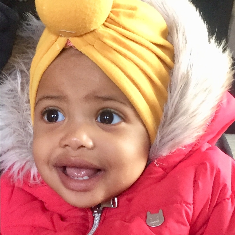 4 pk Donut Knotted Cotton Jersey Knit Baby Turban